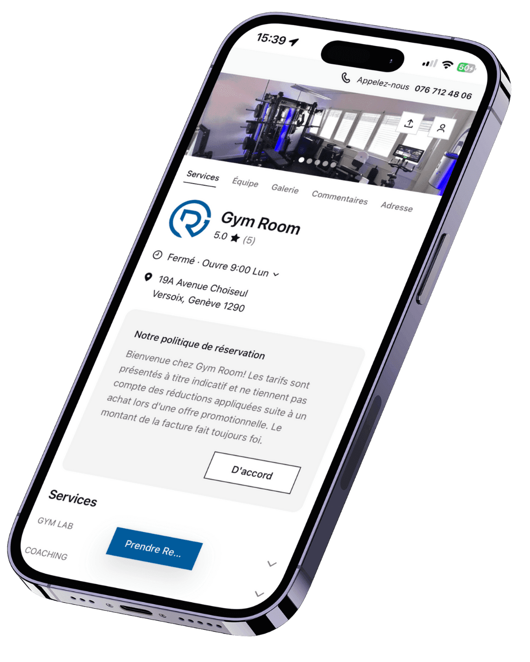 un programme 100% personnalisé.